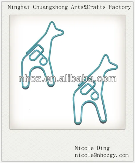 Giraffe Shaped Paper Clips