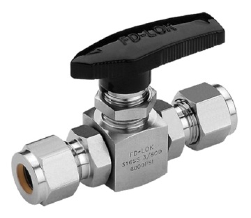 Válvula de bola de acero inoxidable de alta presión 6000PSI Tipo B4H (tipo Swagelok)