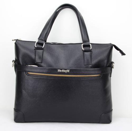 High Quality Men Black Designer Leather Business Handbags