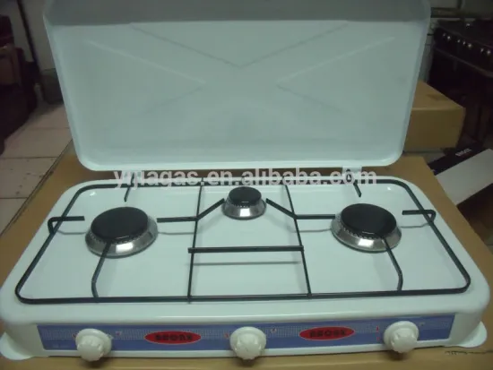 2 burner gas cooker with the Enamel cap