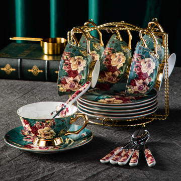 Großhandel Vintage Kaffeetasse Keramik 6-teilige Set für englischen Nachmittagstee