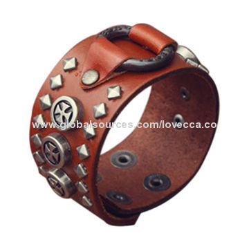 Leather bracelets for men