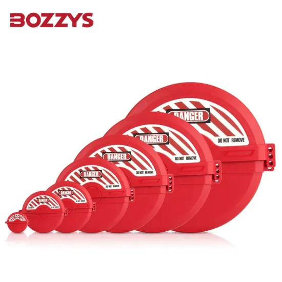 BOZZYS 25mm to 600mm Industrial Safety Foldable Rotating Gate Valve Lockout with Multiple Padlock Holes