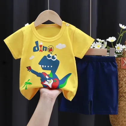Wholesale Striped Cotton Kids Clothing Sets for Baby Girls and Boys