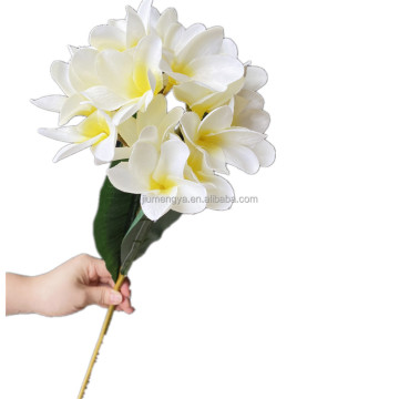 Artificial Silk Frangipani Flower Long Stem Bouquet