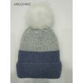 Slouchy strik varm mansjet cap stribet vinter beanie