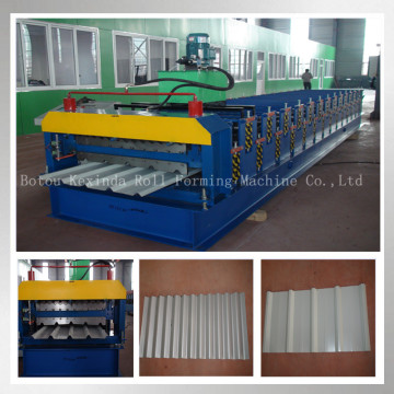 Corrugated and trapezoid double layer roll forming machinery