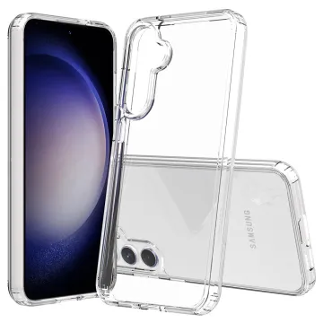 New Acrylic PC TPU 2-IN-1 Hard Phone Case for Samsung Galaxy S23 FE/A14/A24/A34/A54/A74