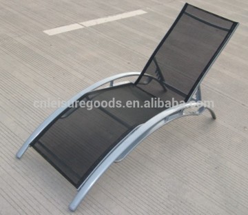 Aluminium textiline beach sun lounger