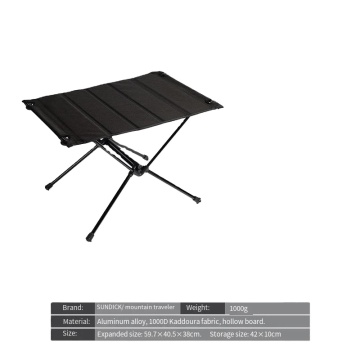 Portable Aluminum Alloy Foldable Barbecue Picnic Table for Outdoor Camping