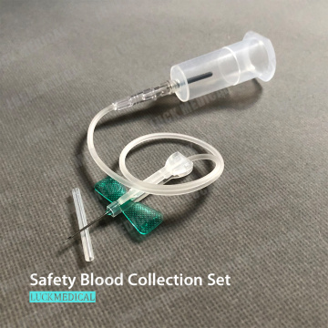 Safety Blood Collection Set with Holder Single Use