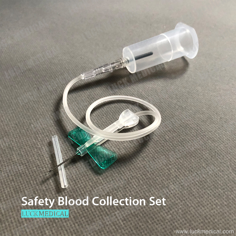 Safety Blood Collection Set with Holder Single Use