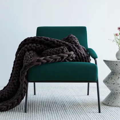 Chunky Organic Chunky Knitted Weighted Blanket