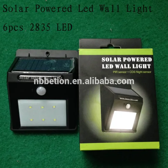 solor powered led sensor light wall light outdoor sensor light night light