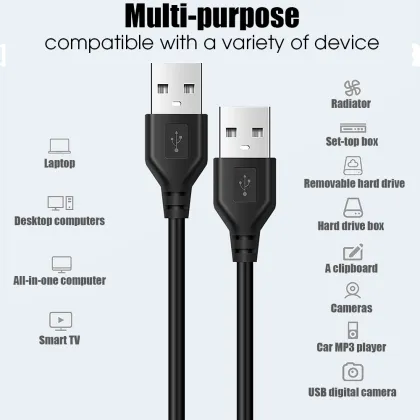Taipuxi 30m USB 2.0 A Male to A Male Data Cable
