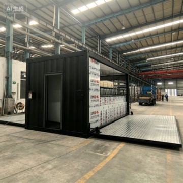 Sustainable Folding Shelter with Industrial Aesthetic