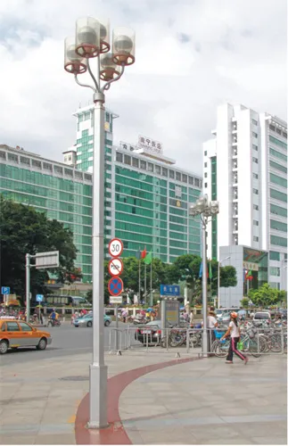 Iron Steel Courtyard Light