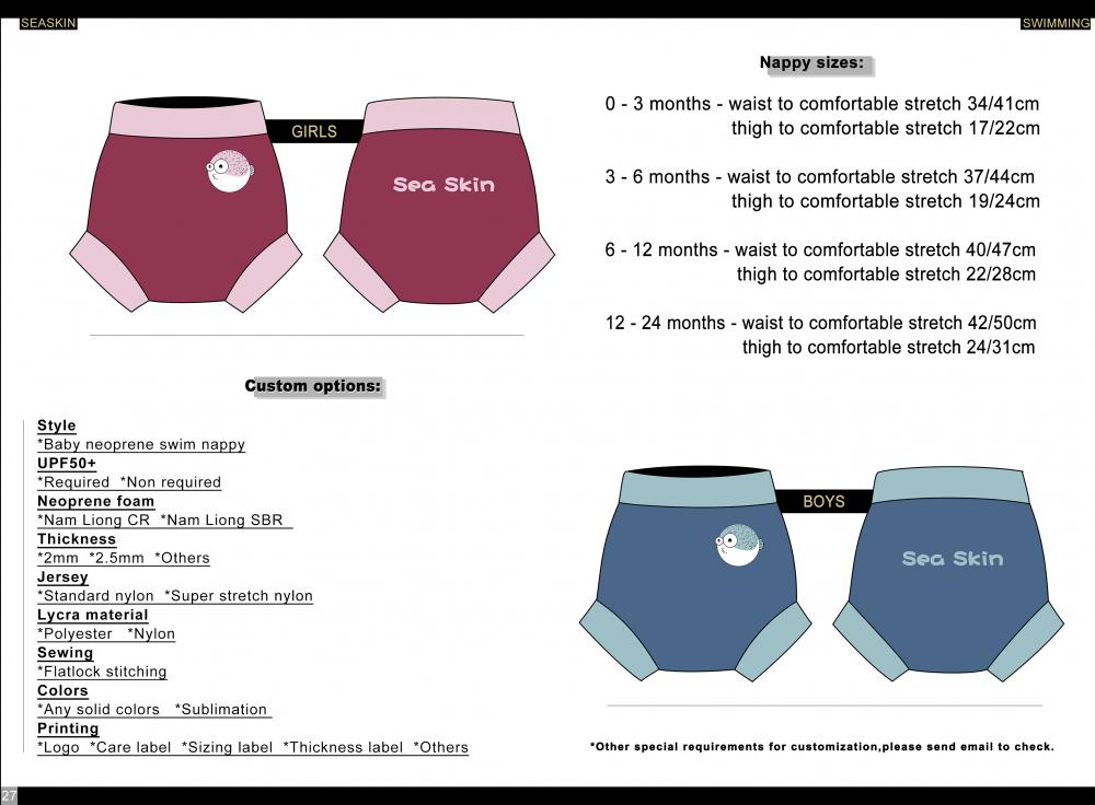 Seaskin Baby Neoprene Swim Nappy