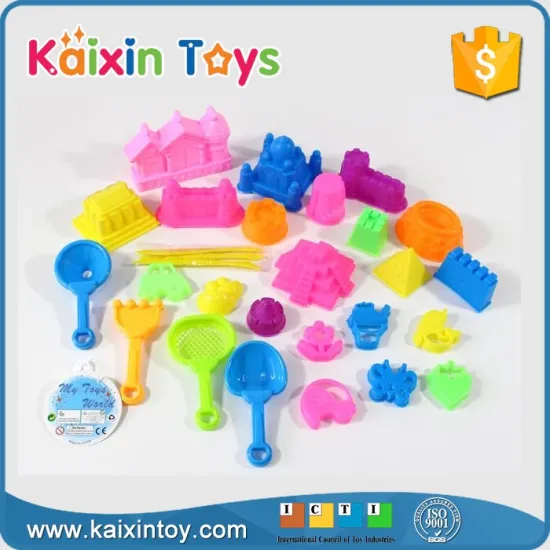 10272573 Bulk 28PCS Molding Toys Small Plastic Sand Mold