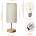 Grain base touch table lamp USB charging port