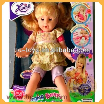 Music baby doll with English voice function,talking baby doll