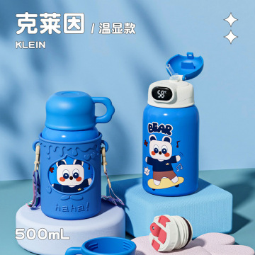 500ml stainless steel drinking bottle with silicone cover