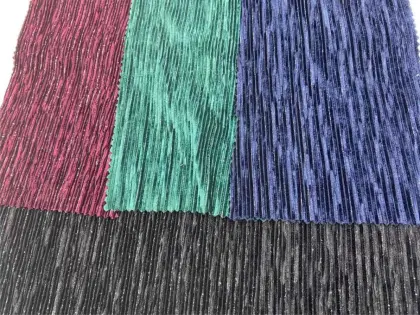 Shinny Crushed Pleated Fabric For Pleated Skirt/Dress