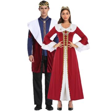 Costume de cosplay royal royal royal et reine