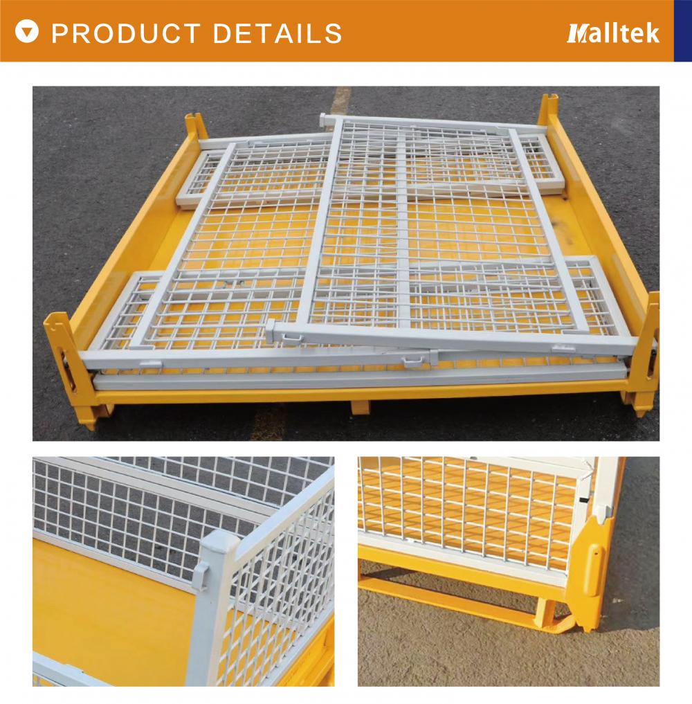 Heavy Duty Rackable Metal Containers Cage