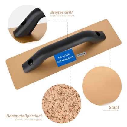 Customizable Tungsten Grit Wall Rasp for EPS EIFS Foam Boards