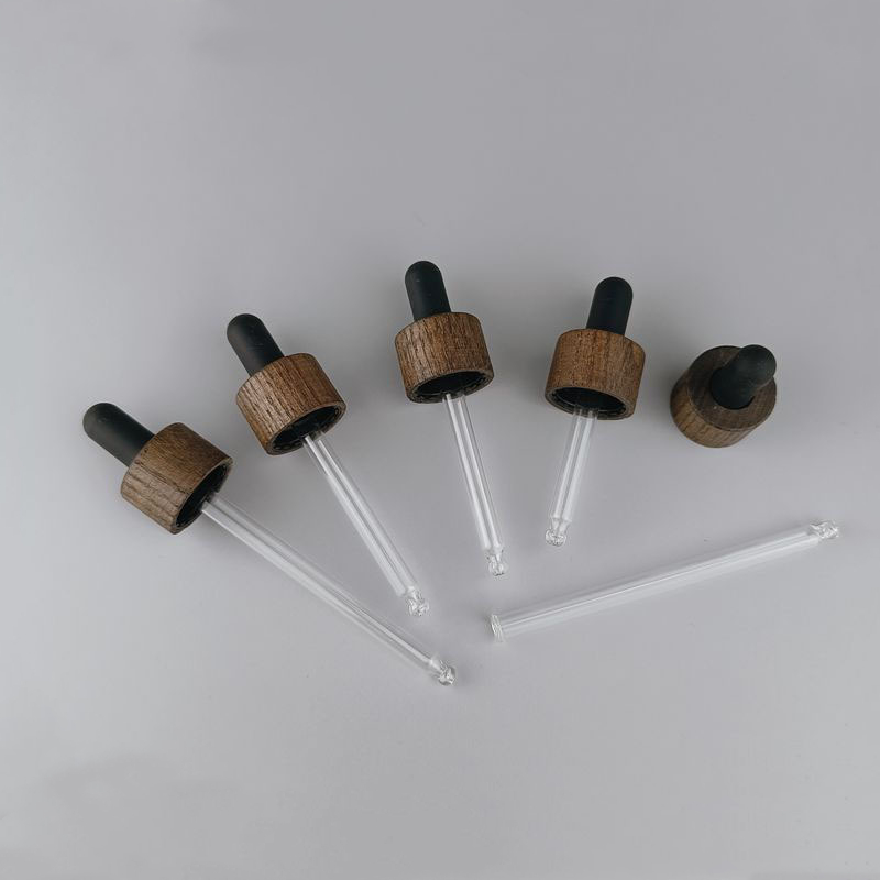Wooden Cap with Glass Pipette