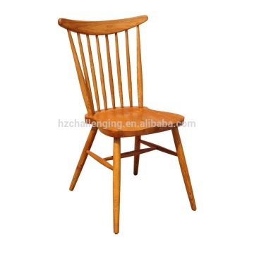 D042 Antique wood swivel chair