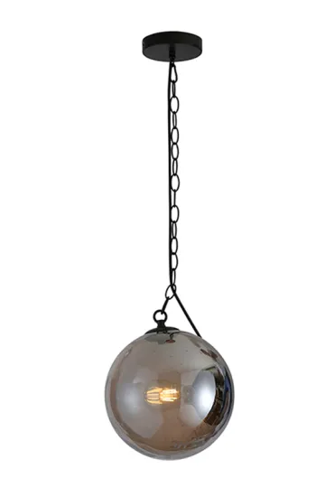 Glass Round Ball Pendant Lamp with Iron chain