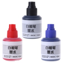 12ml Refill Ink For Refilling Inks Whiteboard Marker Pen Black Red Blue 3 Colors