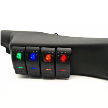 Left Hand Side A-Pillar Switch Panel Pod with 4 Rocker Switches for Wrangler JK 2007-2010 Unlimited