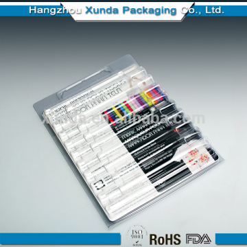Plastic packaging for stationery product