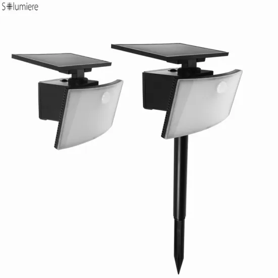 1.5W Solar-Powered Outdoor Wall Light with PIR Sensor and Ground Spike