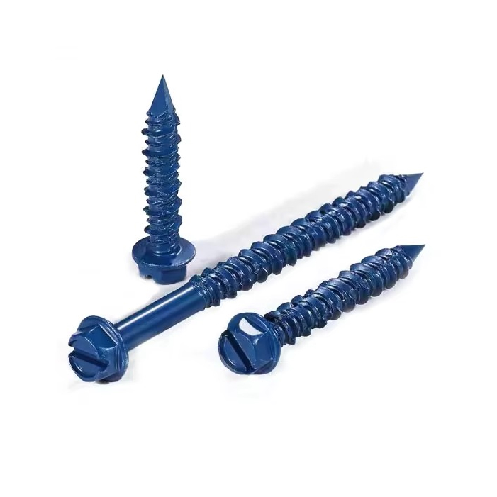3/16&#39;&#39; Șurub pentru zidărie Acoperire albastră Șuruburi de ancorare pentru beton