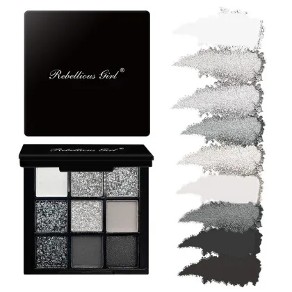 Huda Beauty Matte Pearl Glitter Earth Tones Eyeshadow Palette - Rebellious Girl