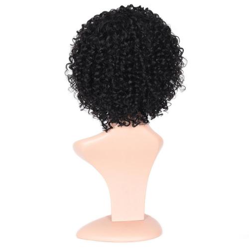 100% HUMAN HAIR CHEAP MACHINE MADE CURLY WIG