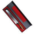 Cuchillo profesional Santoku de 9,5 pulgadas. Cuchillo damasco.