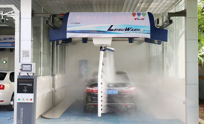 Touchless car wash machine