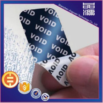 Etiqueta de etiqueta de holograma de segurança VOID personalizada