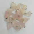 Wholesale Quart Rose natural Pendants Crystal Pendant for Jewelry making Pendulum accessories 12pcs/lot free shipping
