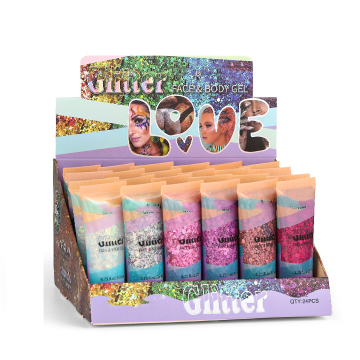 Colourful Liquid Glitter Gel Eyeshadow for Face, Hair, and Stage Performances