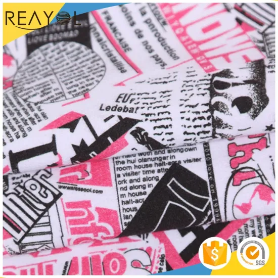 China Fashion Design Knitted Cotton Print Cloth Fabric for Children