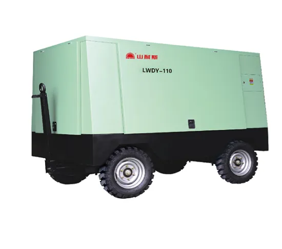 Mobile screw air compressor