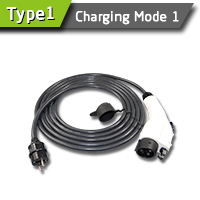 16A Mode 1 Type1 Schuko EV Charging Cable