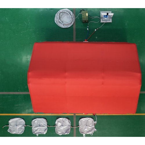 Durable Red Oxford Cloth Tent for Decontamination