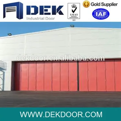 Hot Sale Red Outdoor Folding Door with Glass Windows